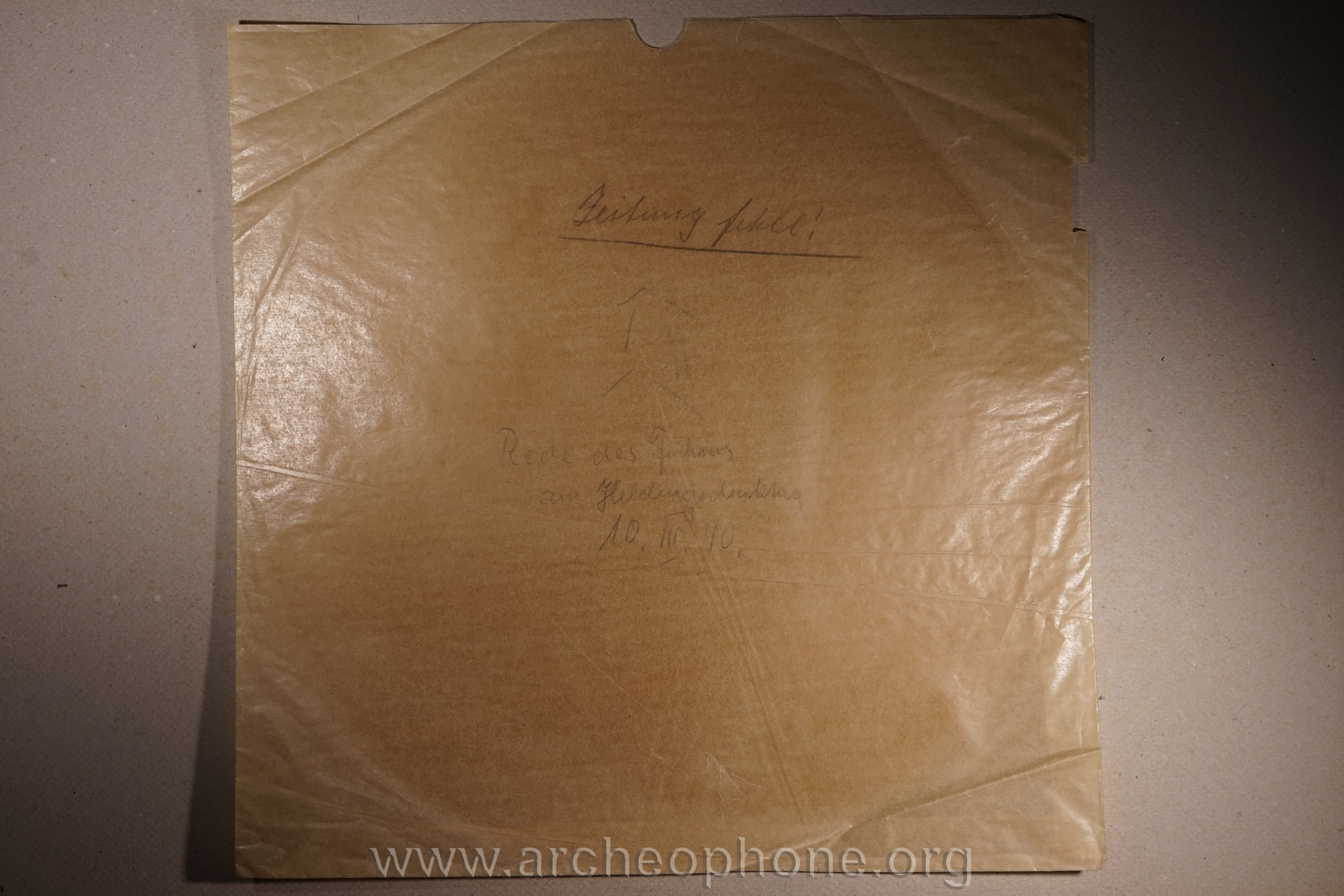 Photo du disque ou cylindre en question