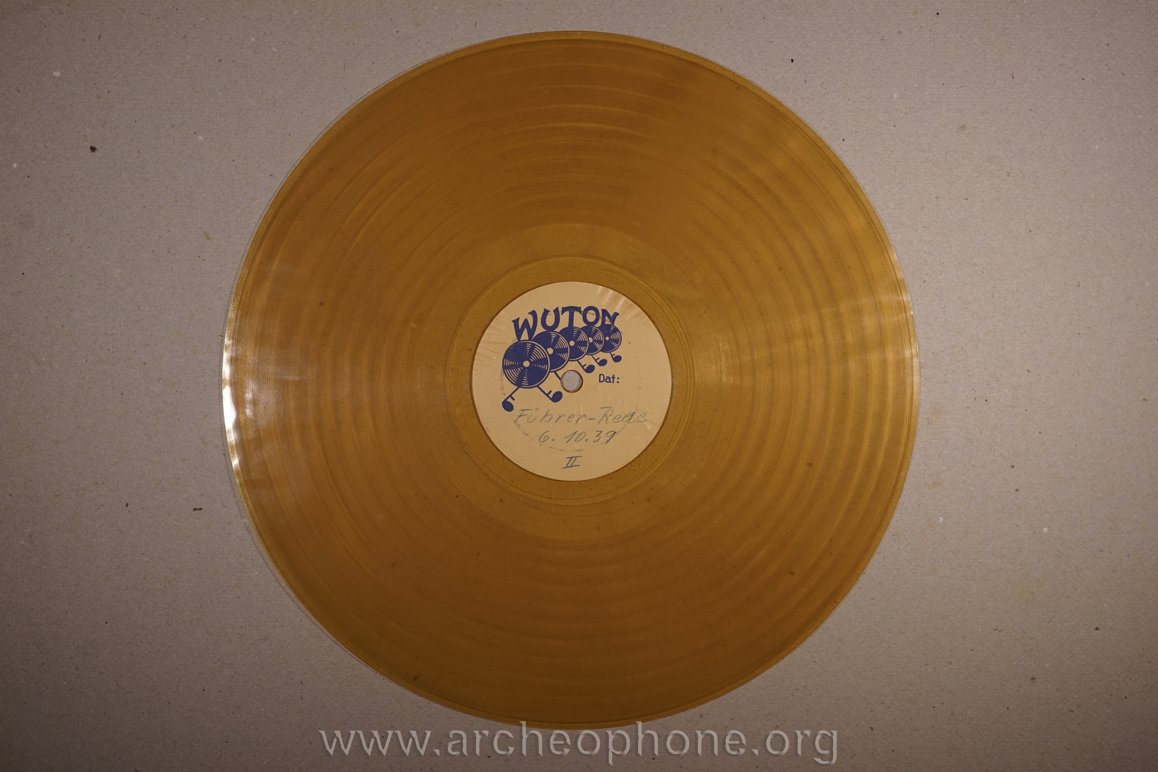 Photo du disque ou cylindre en question