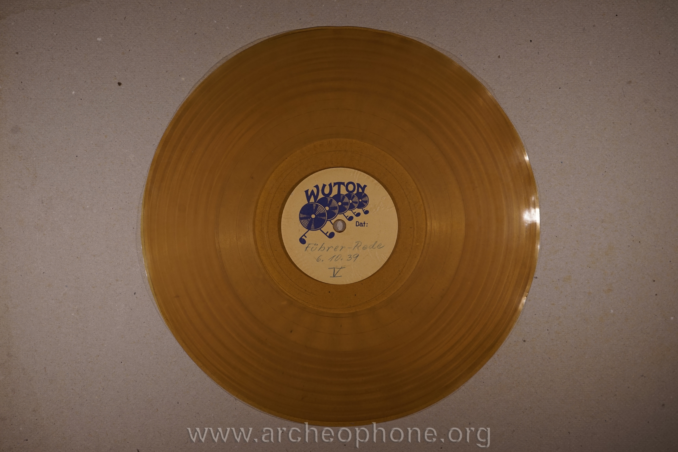 Photo du disque ou cylindre en question