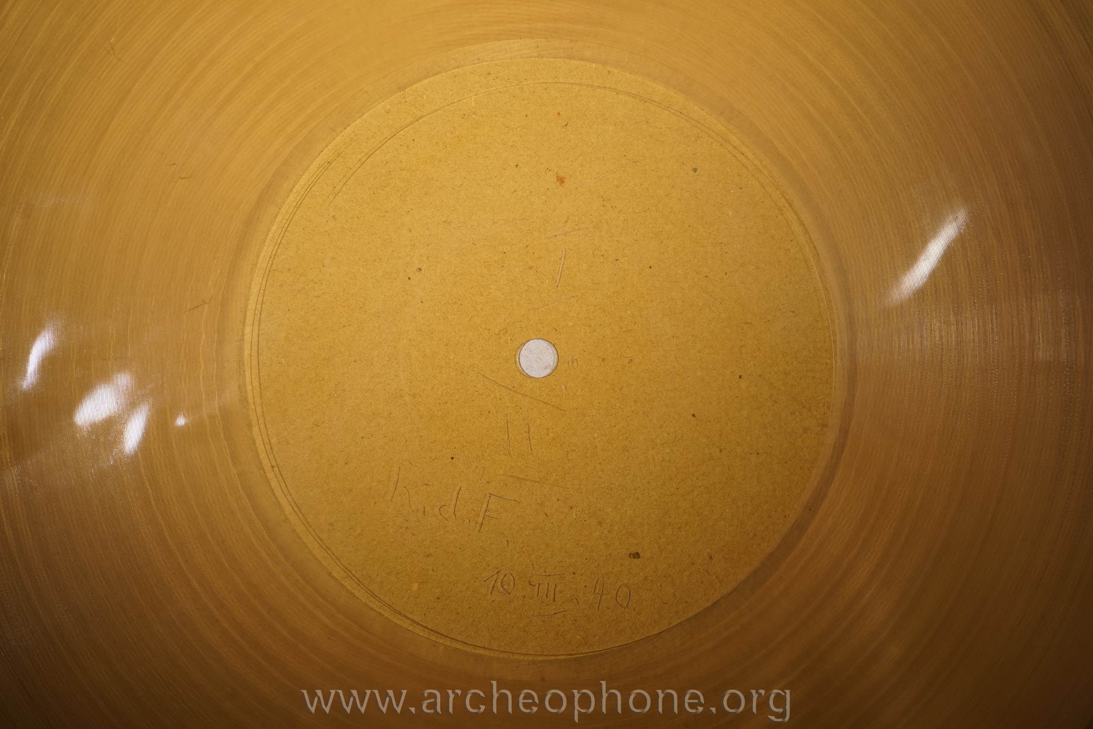 Photo du disque ou cylindre en question