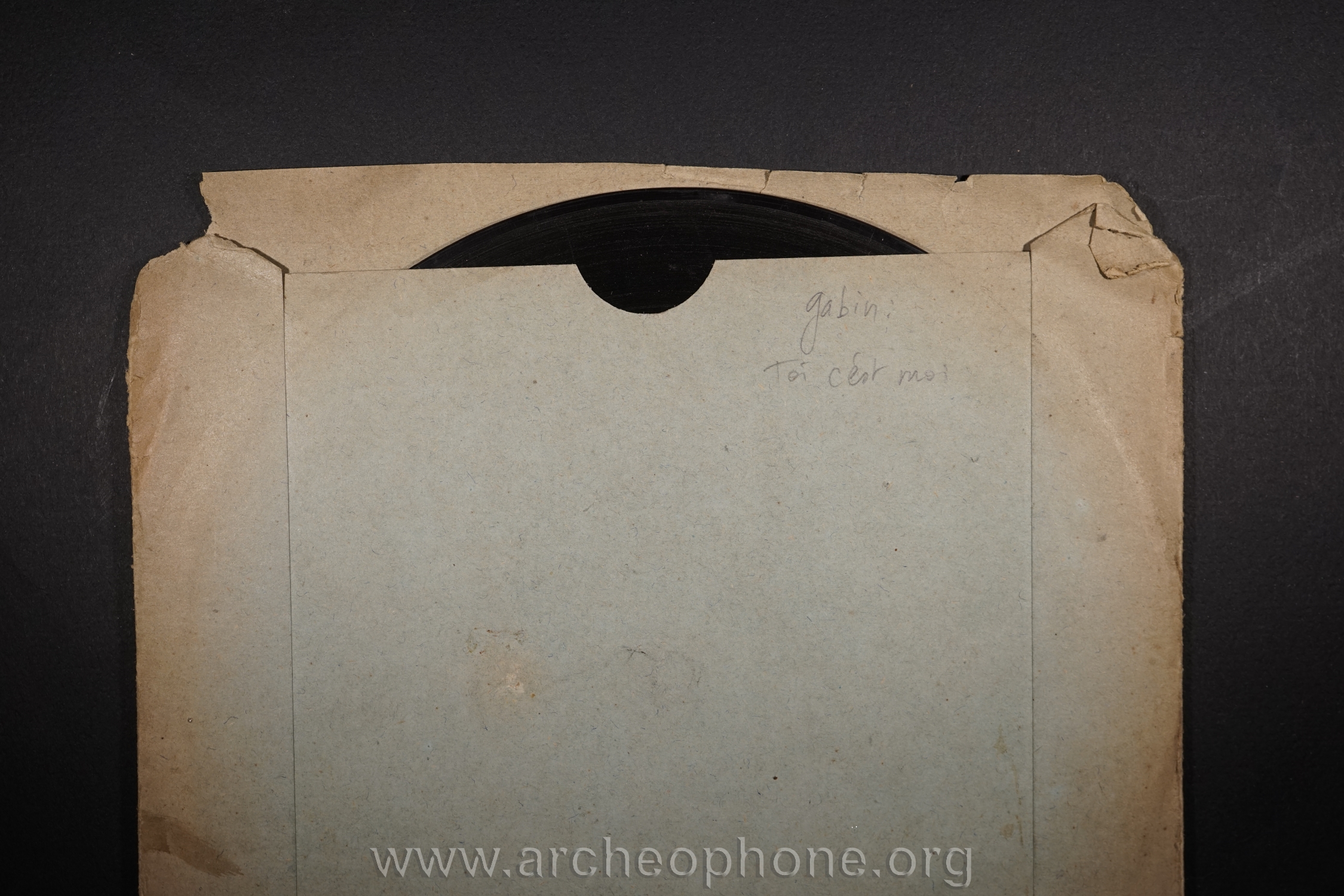 Photo du disque ou cylindre en question