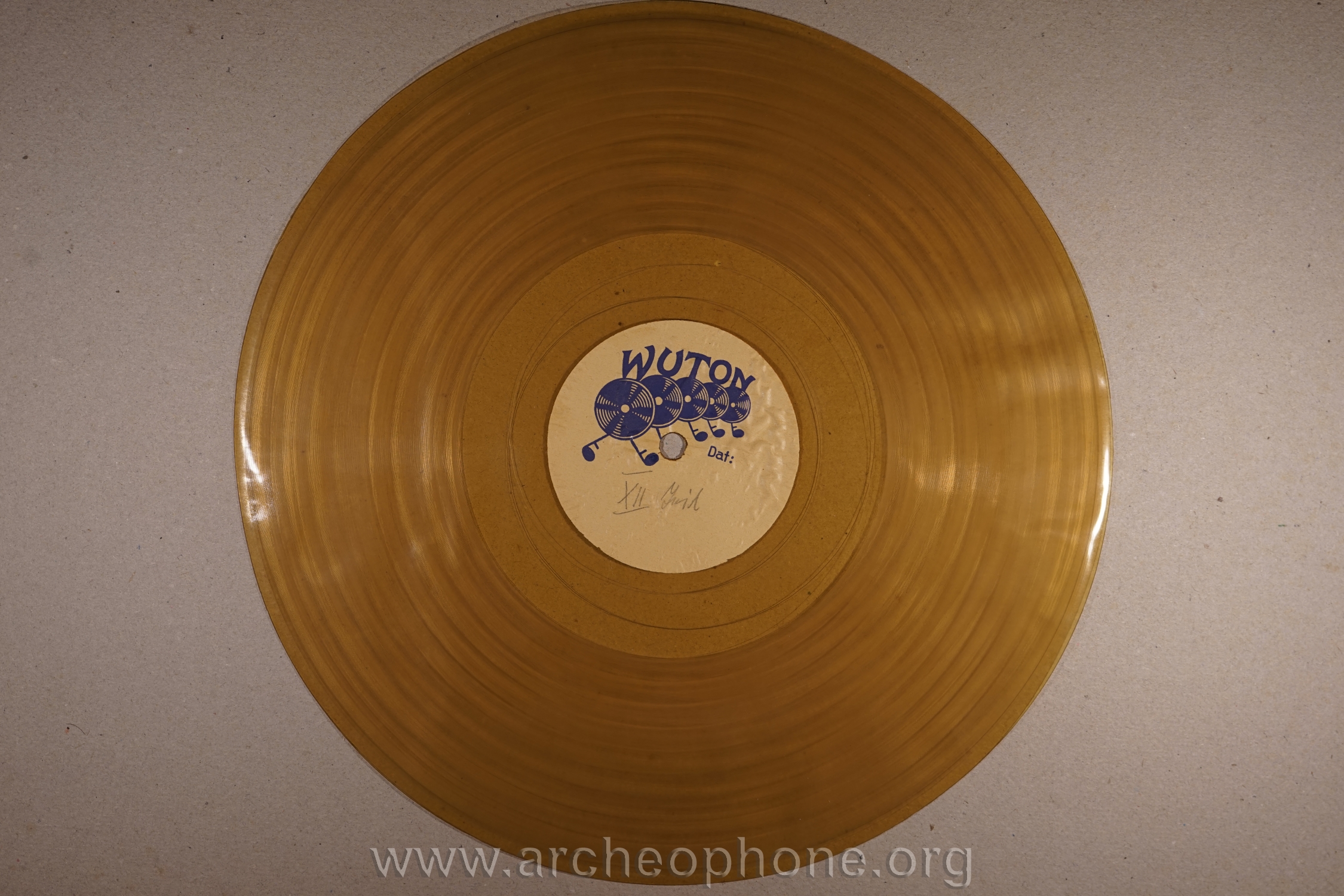 Photo du disque ou cylindre en question