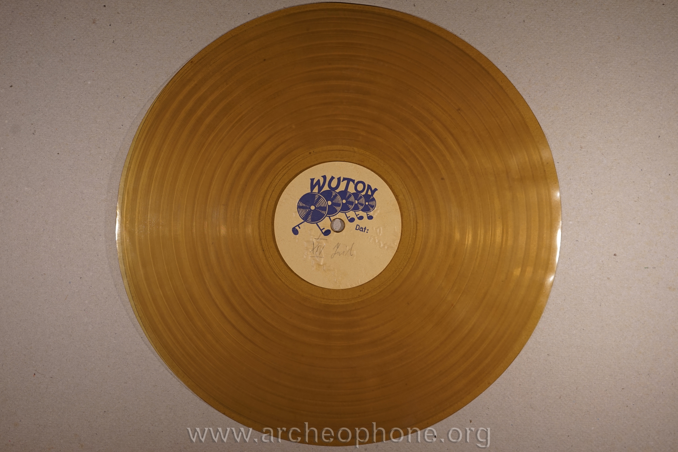 Photo du disque ou cylindre en question