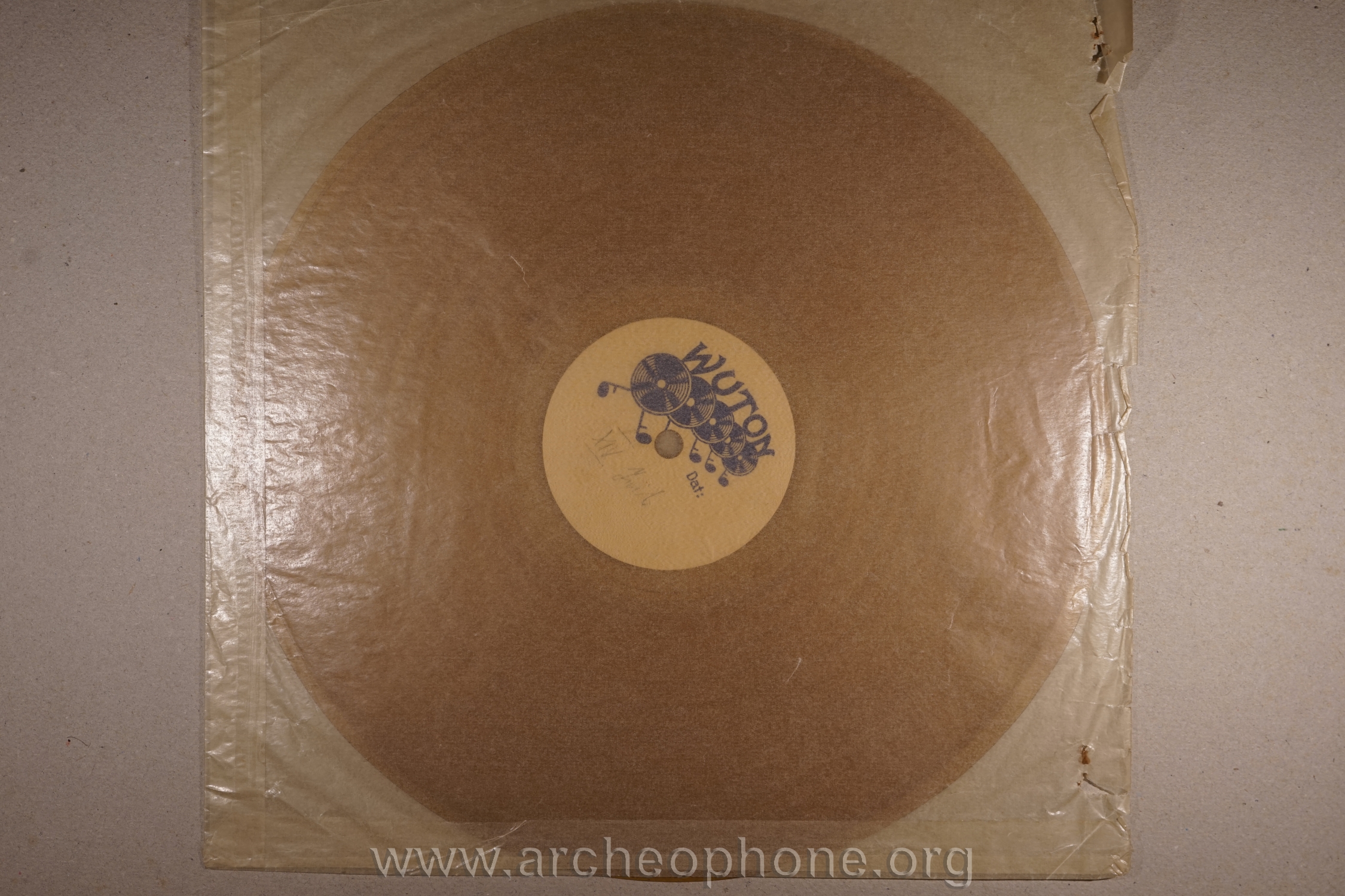 Photo du disque ou cylindre en question