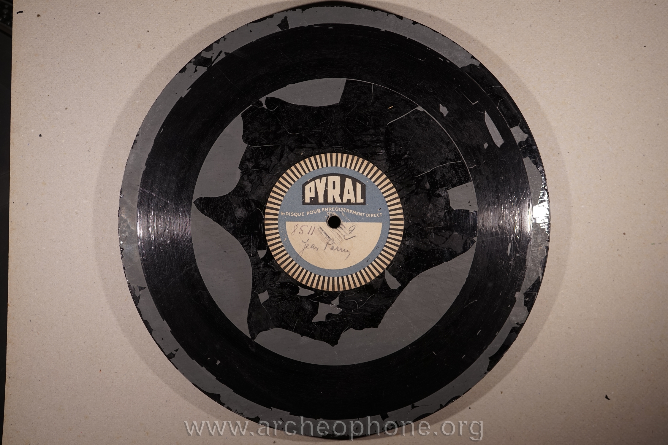 Photo du disque ou cylindre en question