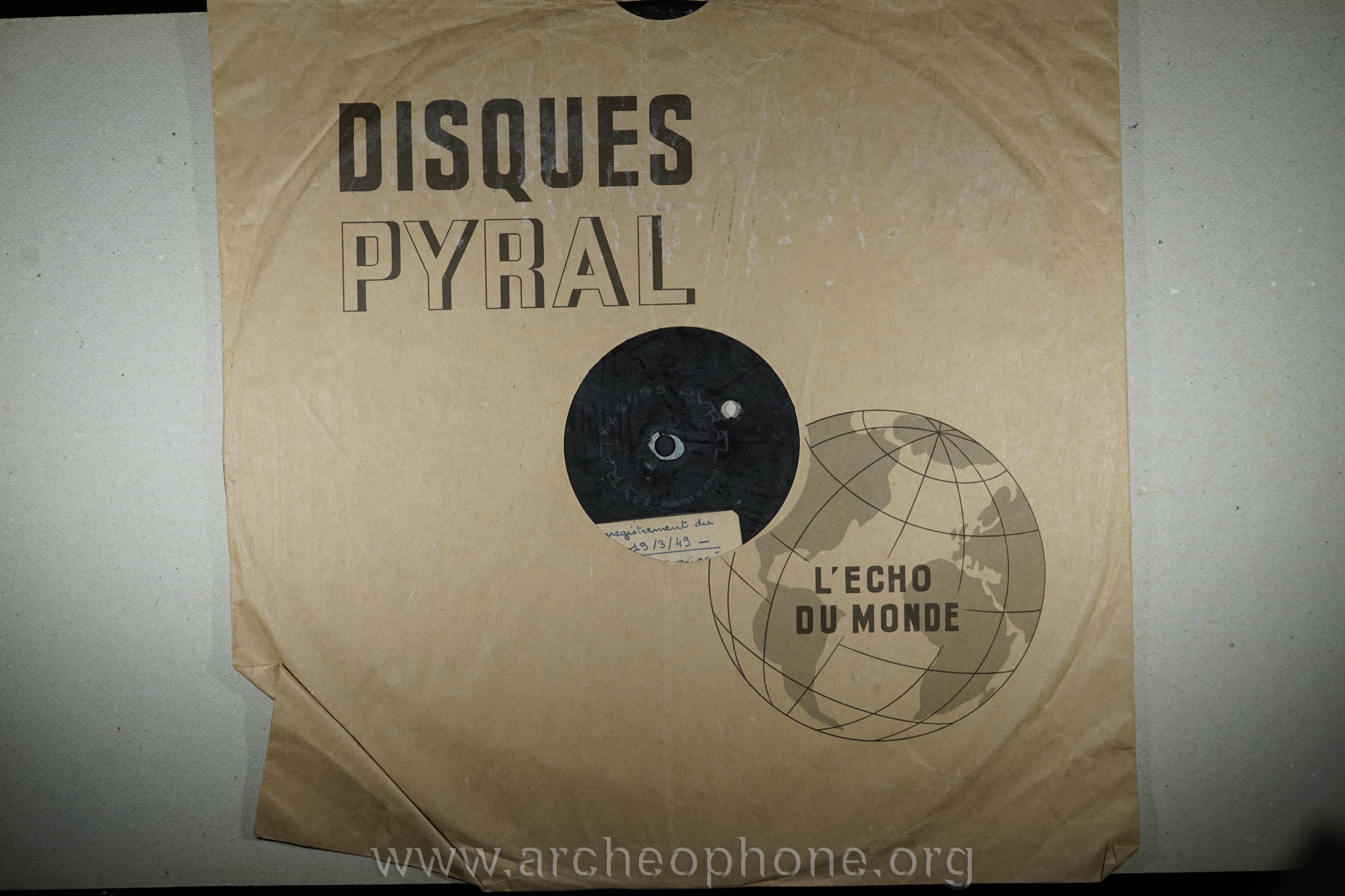Photo du disque ou cylindre en question