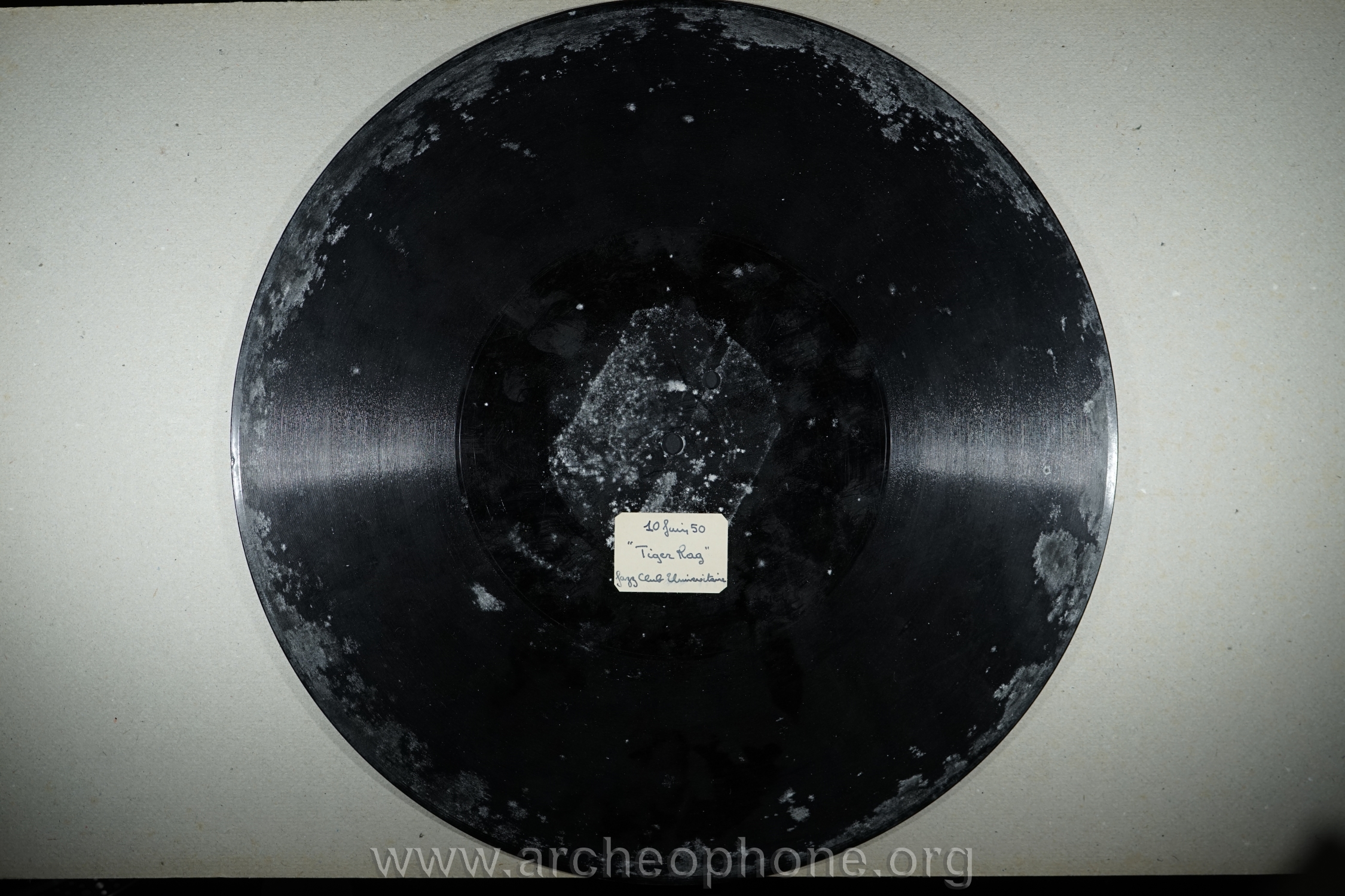 Photo du disque ou cylindre en question