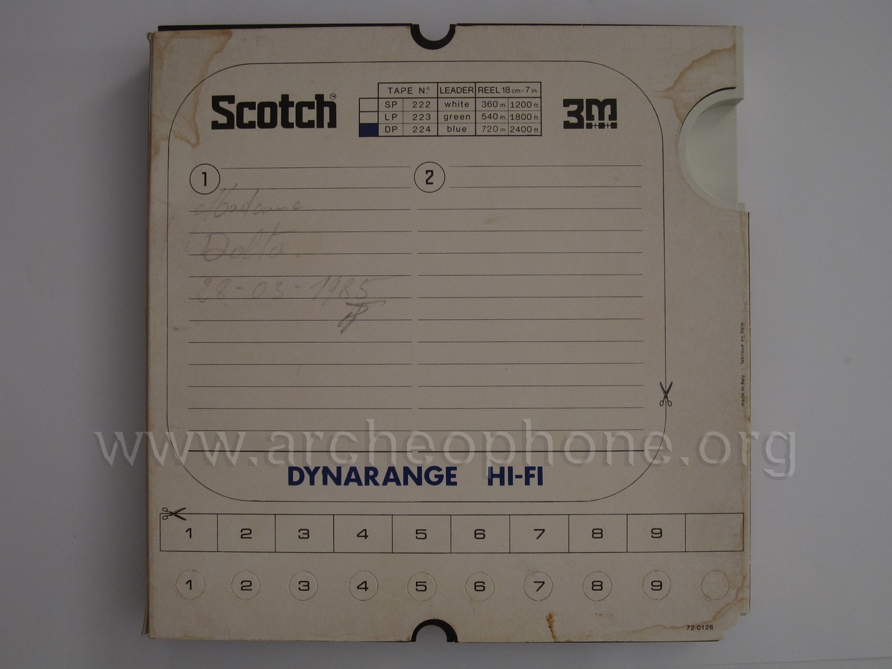 Photo du disque ou cylindre en question