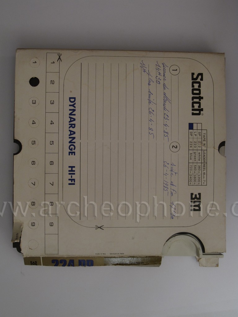 Photo du disque ou cylindre en question